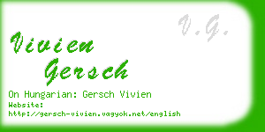vivien gersch business card